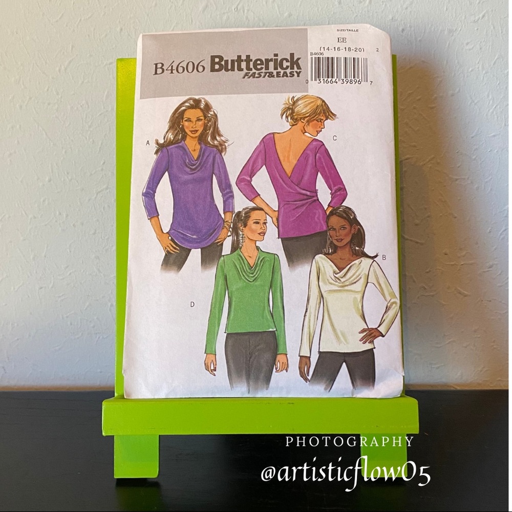 NEW! Butterick B4606 Fast & Easy Tops